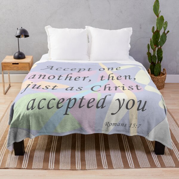 Item preview, Romans 15:7 sticker and design designed and sold by Sophie Hughes.