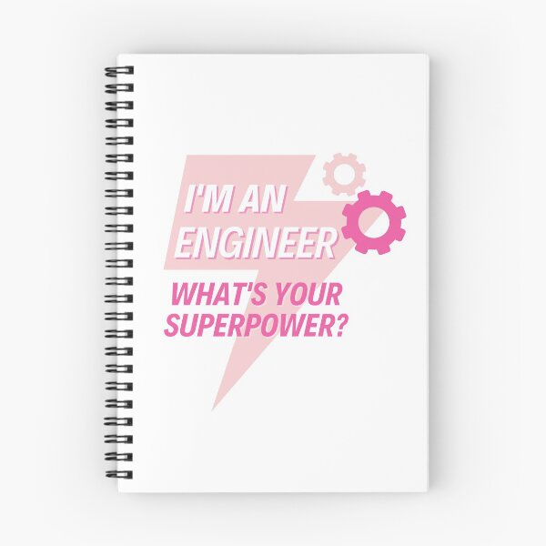Item preview, I'm an Engineer what's your superpower? Pink designed and sold by MerchActually.