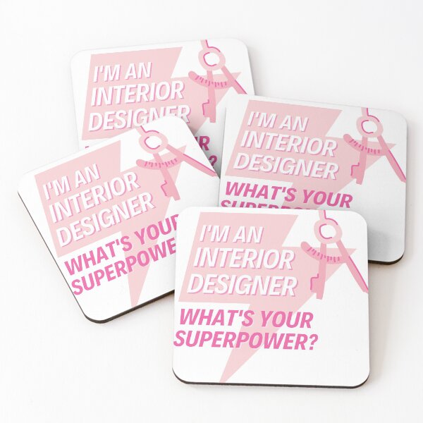 Item preview, I'm an Interior Designer what's your superpower? Pink designed and sold by MerchActually.