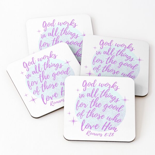 Item preview, Christian quote Romans 8:28 designed and sold by pureheartvision.