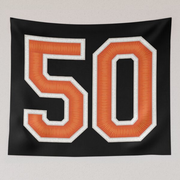 Item preview, Sports Number 50 Jersey fifty Orange designed and sold by elhefe.