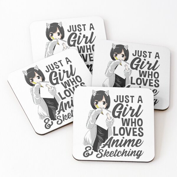 Item preview, Just A Girl Who Loves Anime and Sketching Anime Girl designed and sold by kirsticharles.