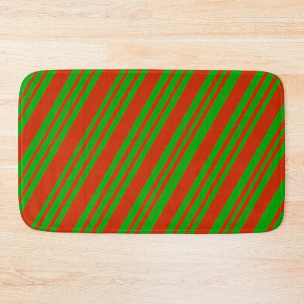 Item preview, Red and Green Candy Cane Stripes for Christmas designed and sold by Zurickdesigns.