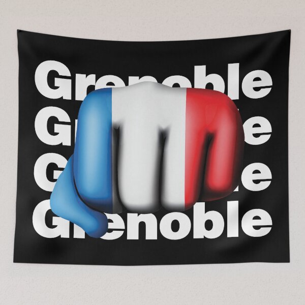Item preview, Strong Grenoble French Fist France Flag designed and sold by elhefe.