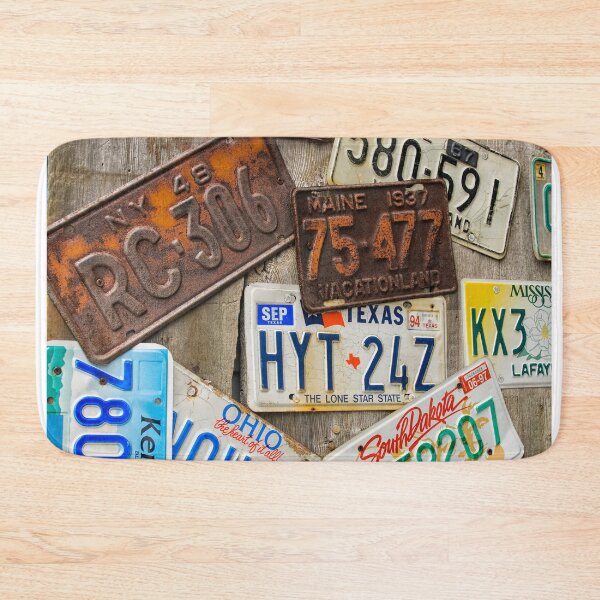 Item preview, Old and battered car registration plates designed and sold by Photopat.