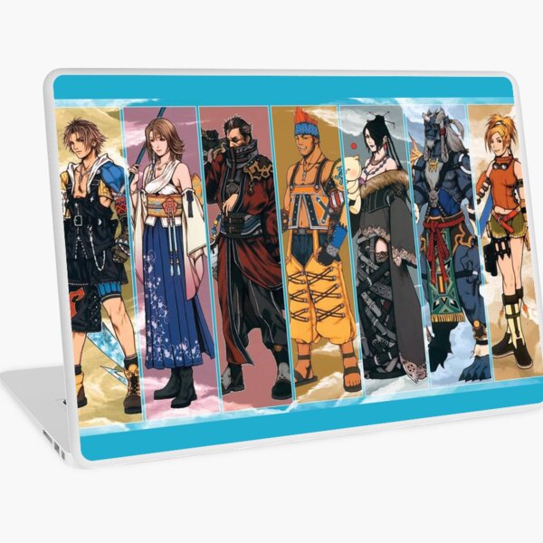 Final Fantasy X Characters Wallpaper Laptop Skin for Sale by