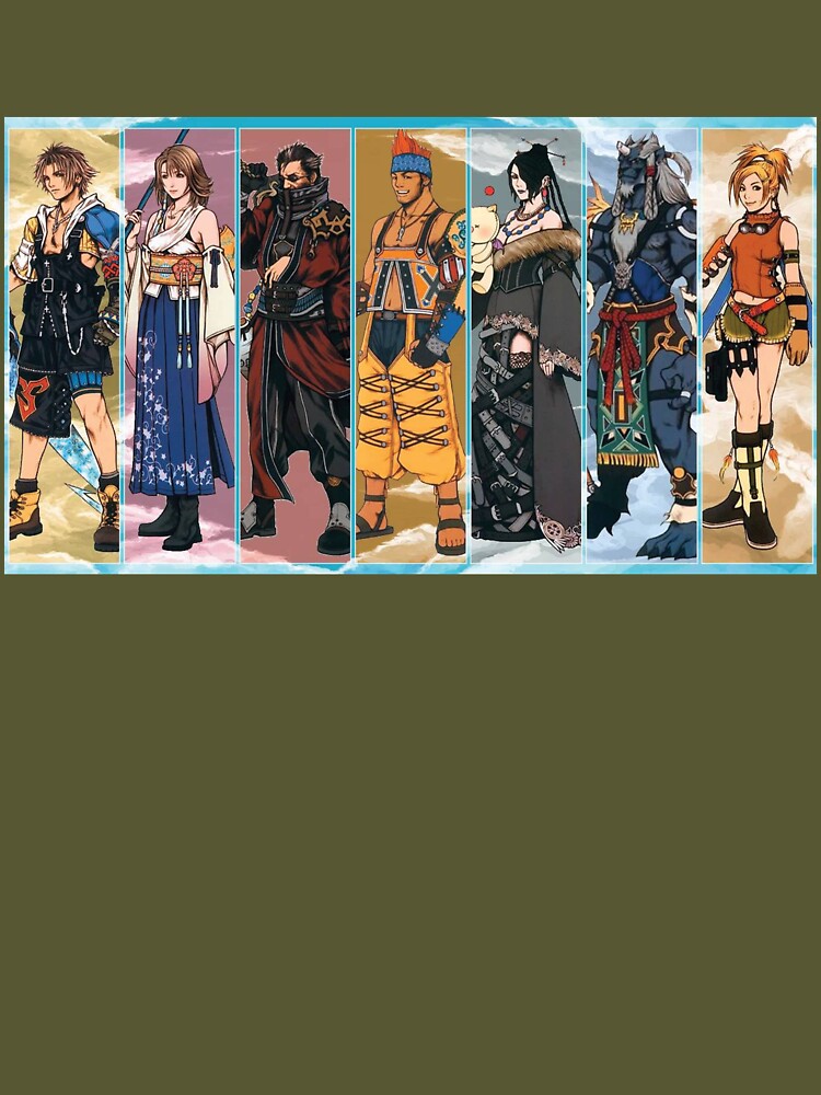 Final Fantasy X Characters Wallpaper | Art Board Print