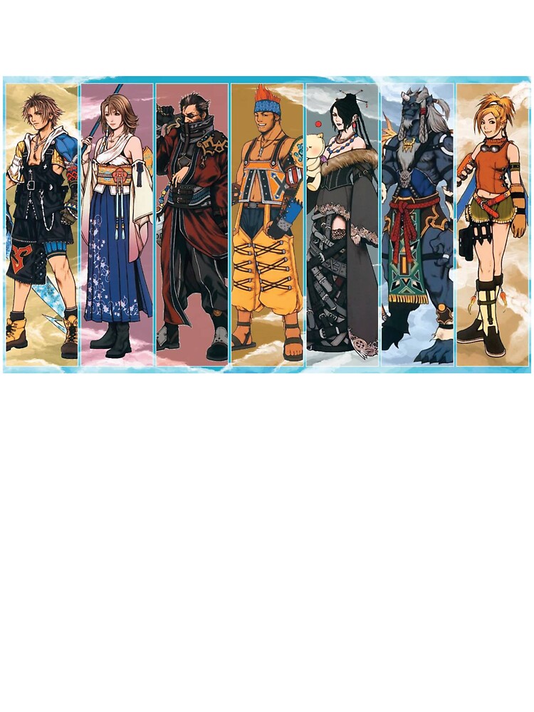 Final Fantasy X Characters Cartoon Wallpaper | Poster