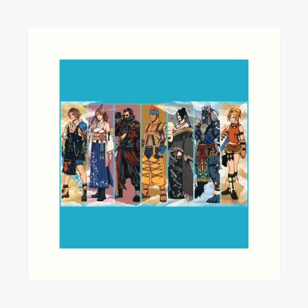 Final Fantasy X Characters Wallpaper | Art Board Print