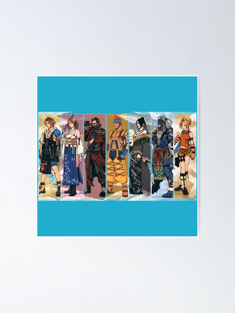 Final Fantasy X Characters Cartoon Wallpaper | Poster
