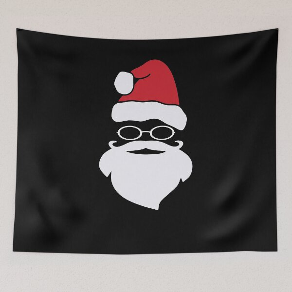 Item preview, Santa Beard white Santa Claus Mustache COVI19 Merry Christmas Xmas Red designed and sold by peachyline.