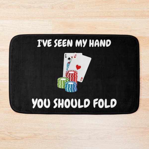 Item preview, I've Seen My Hand You Should Fold Ace Jack Offsuit In Black designed and sold by LuckyKermit.