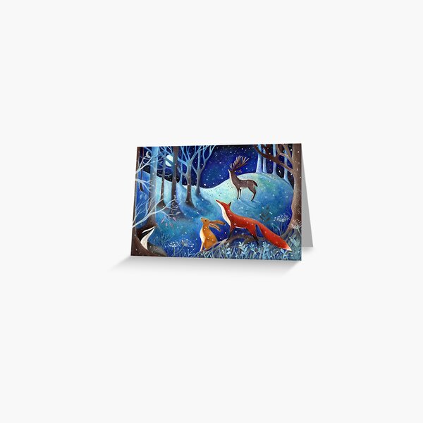 Winter Gathering Greeting Card