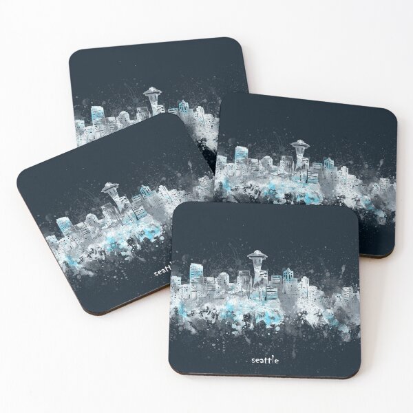 Item preview, seattle skyline designed and sold by BekimART2.
