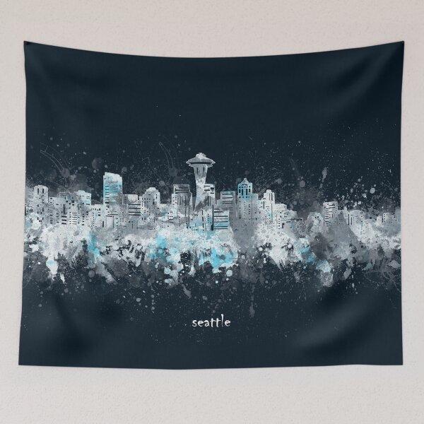 Item preview, seattle skyline designed and sold by BekimART2.