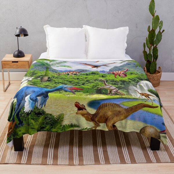 Item preview, Dinosaurs Jigsaw Puzzle Board Game print on canvas painting on wood designed and sold by Anaconda23.