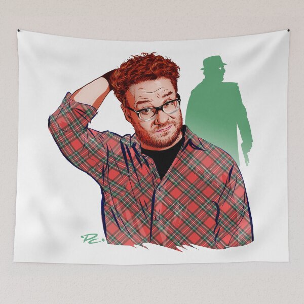 Item preview, Seth Rogan - An illustration by Paul Cemmick designed and sold by TIGERDAVER.