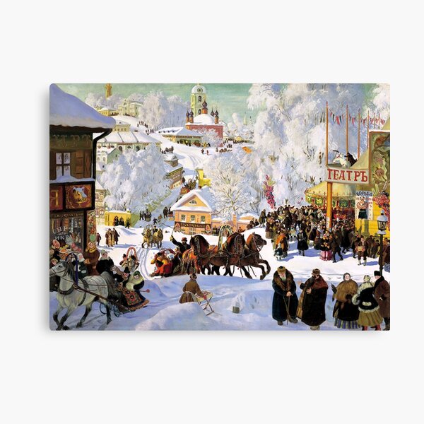 Maslenitsa - Boris Kustodiev Canvas Print