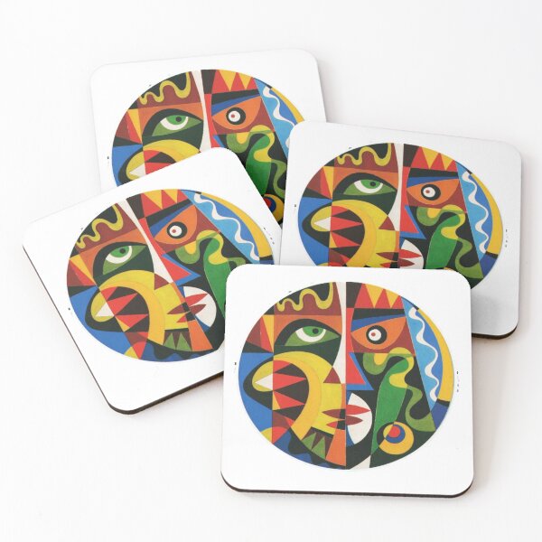 Item preview, woman face colors mess designed and sold by 42youbest.