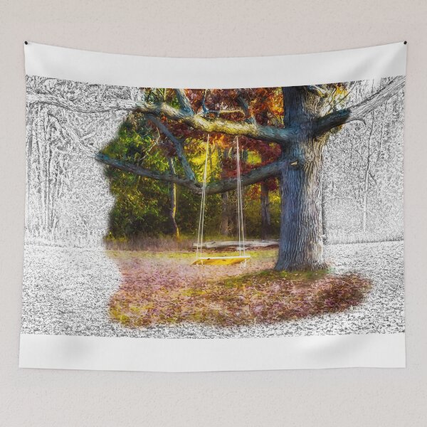 Item preview, Tree Swing In Autumn 7 designed and sold by Robert Alsop.