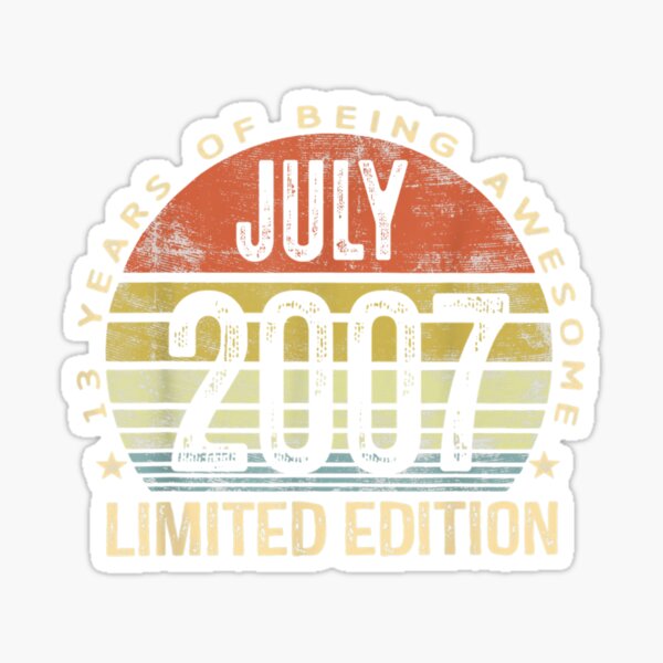 Artikel-Vorschau von Juli 2007 Limited Edition 13. Geburtstag 13 Jahre altes Geschenk, designt und verkauft von PanZhi.