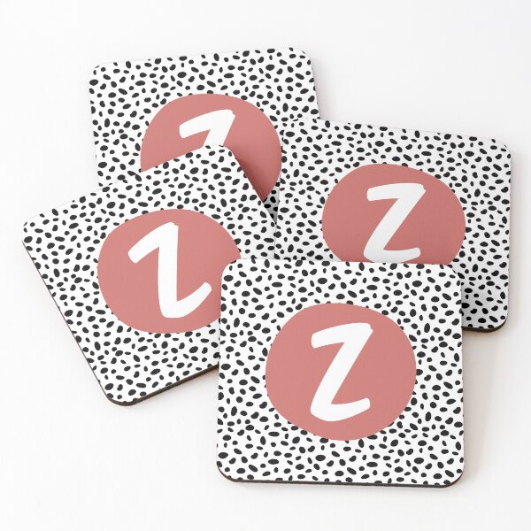 Item preview, Dalmatian Spot Pink Z Monogram, Initial, Letter, Name designed and sold by CocoandDaisy.