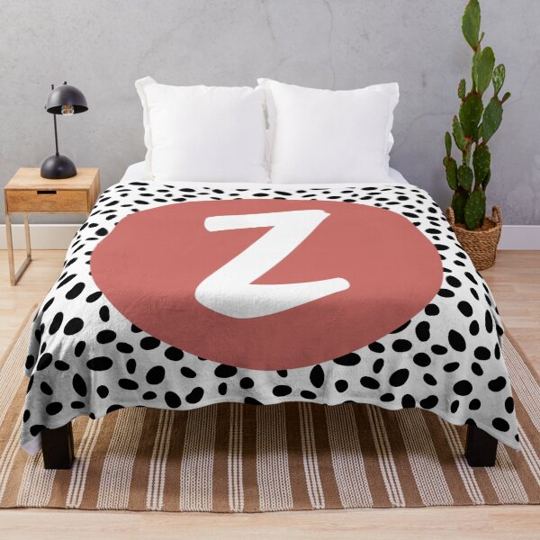 Item preview, Dalmatian Spot Pink Z Monogram, Initial, Letter, Name designed and sold by CocoandDaisy.