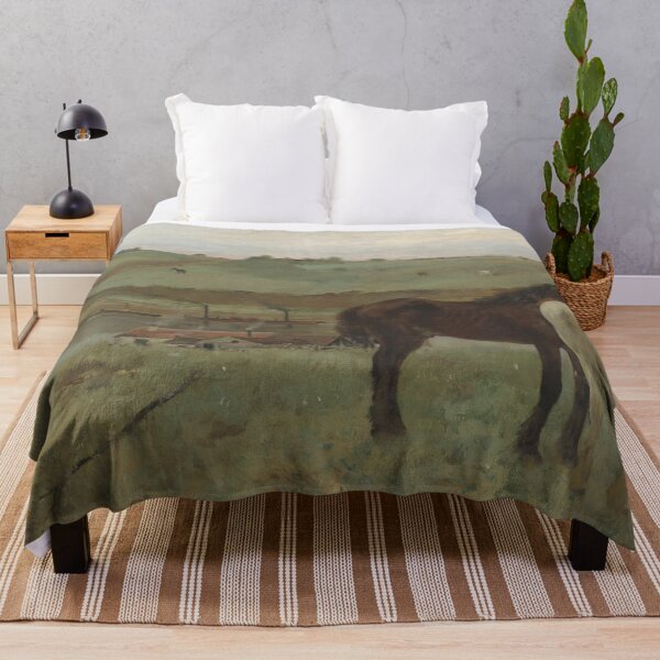Item preview, Horses in a Meadow by Edgar Degas designed and sold by jwebmarket.