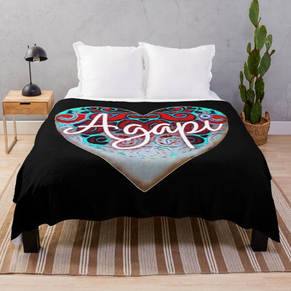 Item preview, Agapi Heart Rojo Aqua Blanco roto designed and sold by Yiorgos Designs.