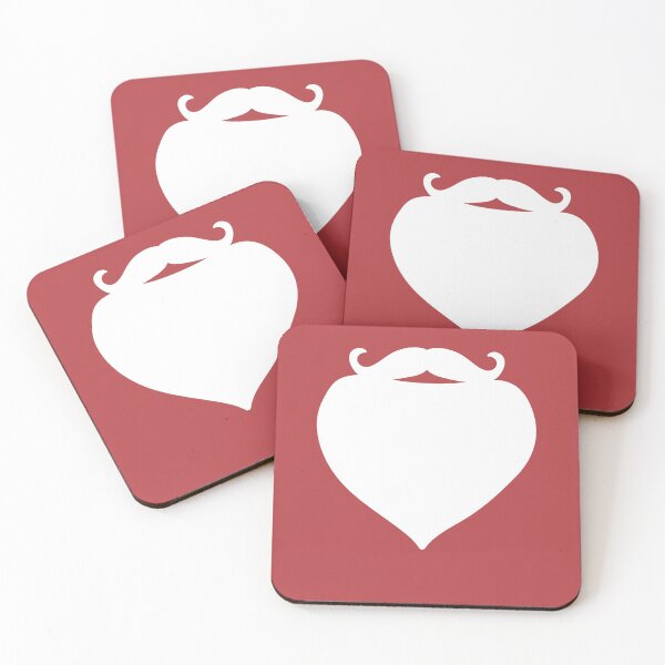 Item preview, Santa Beard white Funny Santa Claus Mustache Merry Christmas Xmas Red designed and sold by peachyline.
