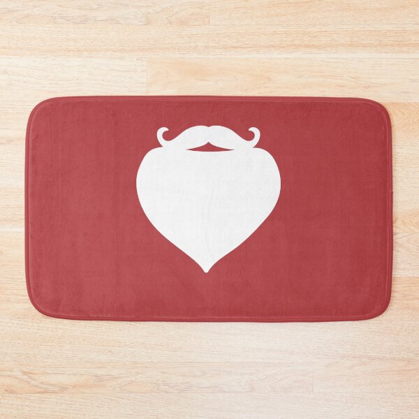 Item preview, Santa Beard white Funny Santa Claus Mustache Merry Christmas Xmas Red designed and sold by peachyline.