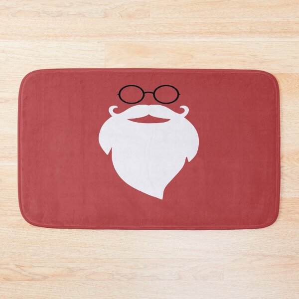 Item preview, Santa Beard white Glasses Funny Santa Claus Mustache Merry Christmas Xmas Red designed and sold by peachyline.