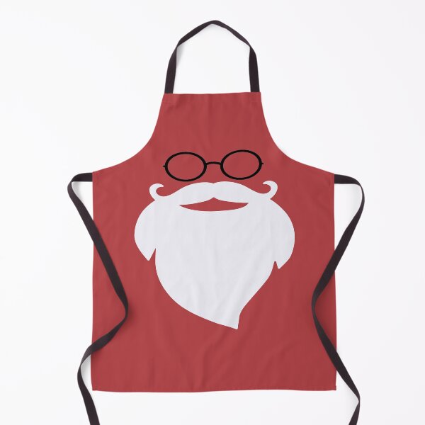 Item preview, Santa Beard white Glasses Funny Santa Claus Mustache Merry Christmas Xmas Red designed and sold by peachyline.