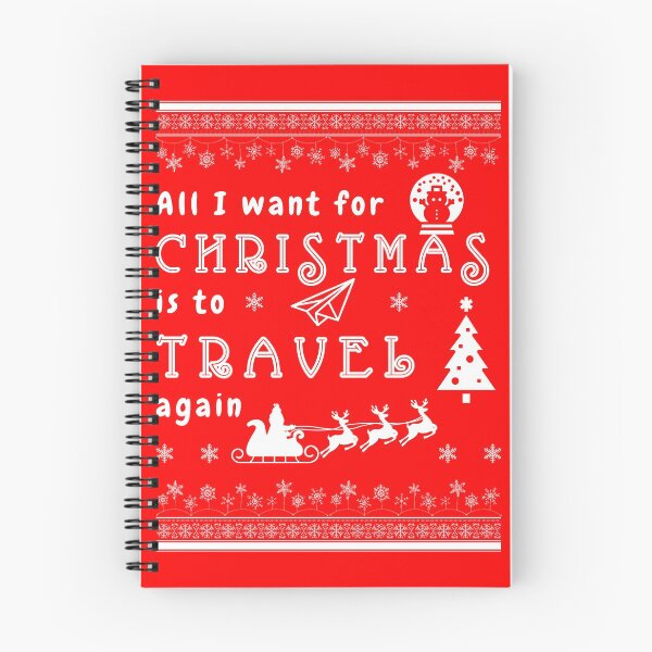Item preview, All I Want for Christmas is to Travel Again Covid designed and sold by Hoiho Adventure Shirts.