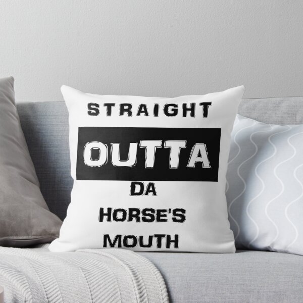 Item preview, Straight Outta Da Horse's Mouth Funny Logo Artwork designed and sold by TeesByMark.