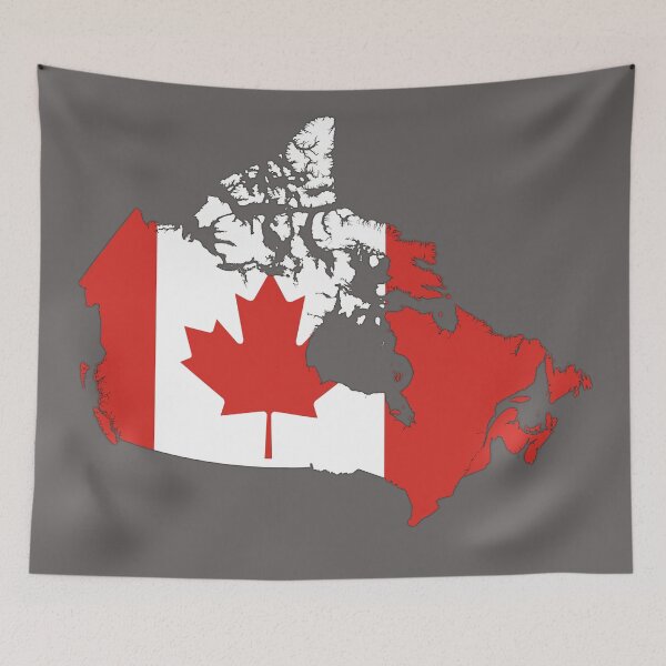 Item preview, Canada map with national flag, Canadian Flag inside Map of Canada designed and sold by mashmosh.