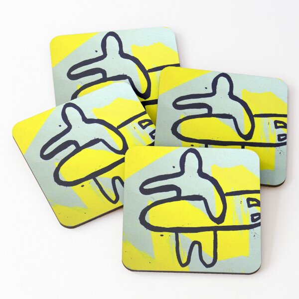 Item preview, SURF - SURF ART - YELLOW - PAINT - MIXED MEDIA - DECORATION  designed and sold by Tropical Blood.