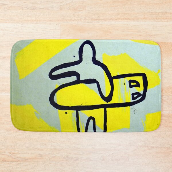 Item preview, SURF - SURF ART - YELLOW - PAINT - MIXED MEDIA - DECORATION  designed and sold by Tropical Blood.