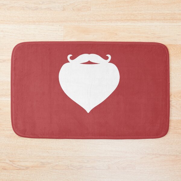 Item preview, Santa Beard white Funny Santa Claus Mustache Xmas Red designed and sold by peachyline.