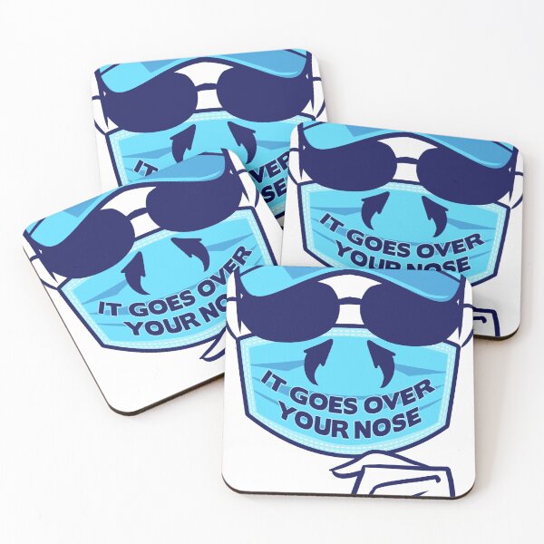 Item preview, It Goes Over Your Nose - Face Mask Advisory designed and sold by Ric Gilar.