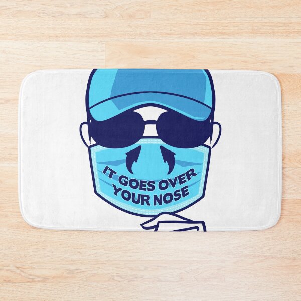 Item preview, It Goes Over Your Nose - Face Mask Advisory designed and sold by Ric Gilar.