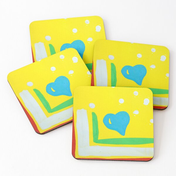 Item preview, PAINT - MIXED MEDIA - HEART - COLORFUL - ART - ABSTRACT - YELLOW designed and sold by Tropical Blood.
