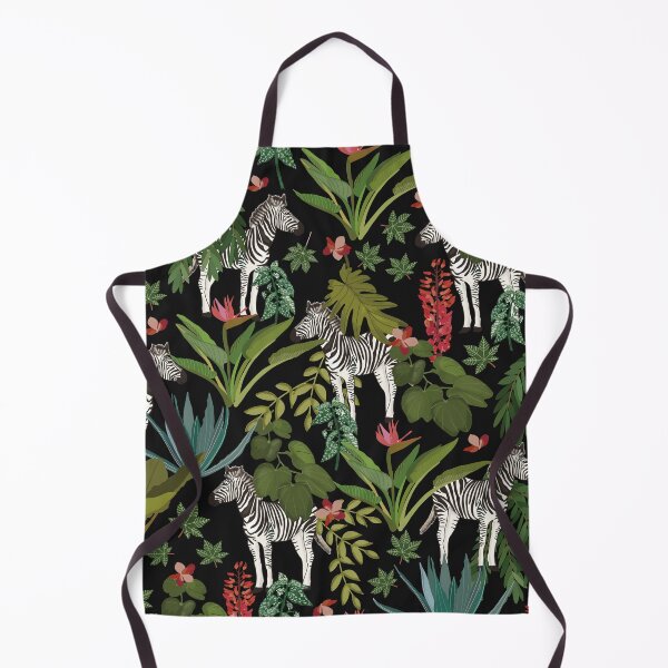 Item preview, Tropical pattern with zebras. designed and sold by Saraiaguiar.