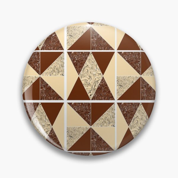 Item preview, Retro pattern in brown and beige designed and sold by Ninaeva.