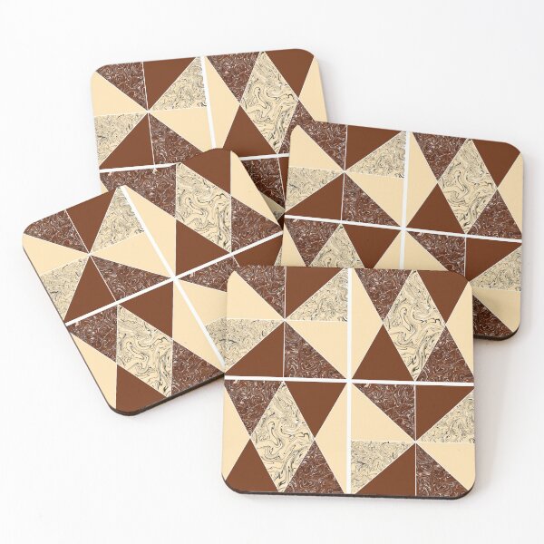 Item preview, Retro pattern in brown and beige designed and sold by Ninaeva.