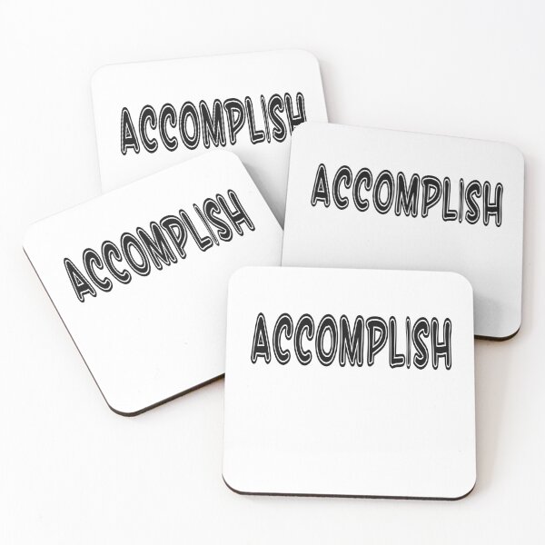 Item preview,  Accomplish 2-white  designed and sold by DrStickerManiac.