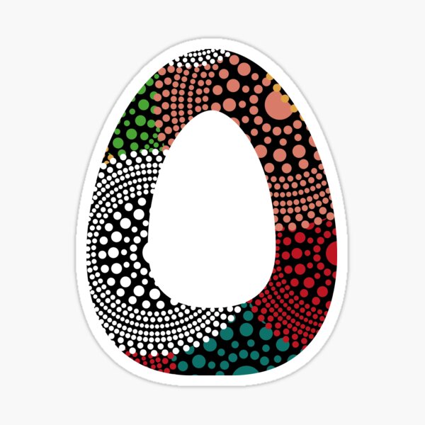O Aboriginial Alphabet Sticker