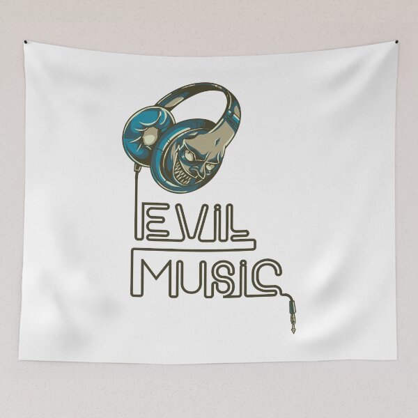Item preview, Evil Music T-Shirt designed and sold by LamsaLik.