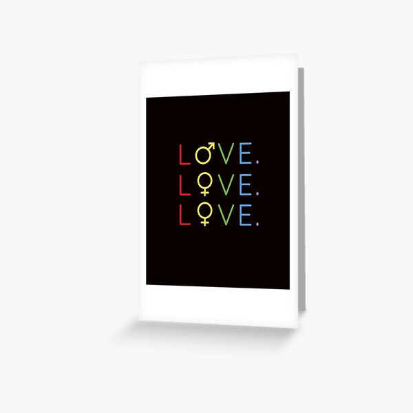 polyam, throuple, polyamorous love Greeting Card
