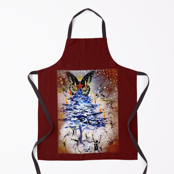 Item preview, BUTTERFLY CHRISTMAS : Vintage 1974 Abstract Surreal Tree designed and sold by posterbobs.